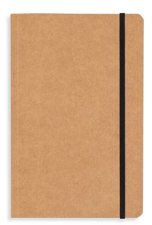 Caderneta Tipo Moleskine Em Material Kraft Personalizado