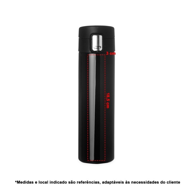 Garrafa Térmica em Inox 450ml Personalizada Garrafa Térmica em Inox 450ml Personalizada