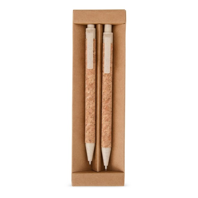 Kit Ecológico Caneta e Lapiseira Cortiça Personalizado Kit Ecológico Caneta e Lapiseira Cortiça Personalizado