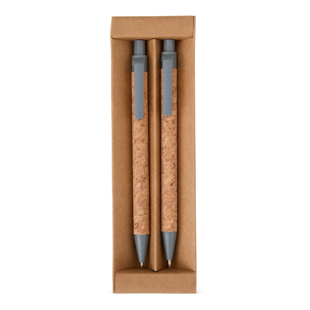 Kit Ecológico Caneta e Lapiseira Cortiça Personalizado Kit Ecológico Caneta e Lapiseira Cortiça Personalizado