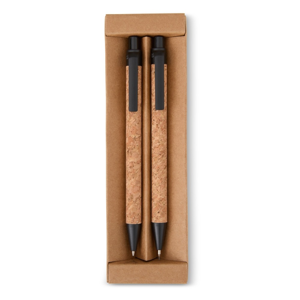 Kit Ecológico Caneta e Lapiseira Cortiça Personalizado Kit Ecológico Caneta e Lapiseira Cortiça Personalizado
