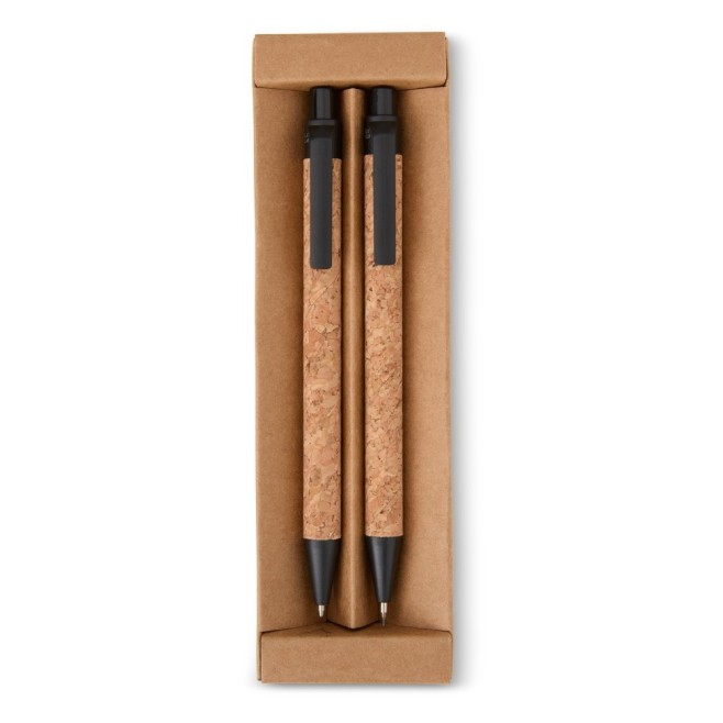 Kit Ecológico Caneta e Lapiseira Cortiça Personalizado Kit Ecológico Caneta e Lapiseira Cortiça Personalizado