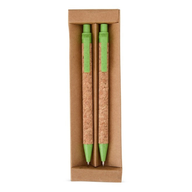 Kit Ecológico Caneta e Lapiseira Cortiça Personalizado Kit Ecológico Caneta e Lapiseira Cortiça Personalizado