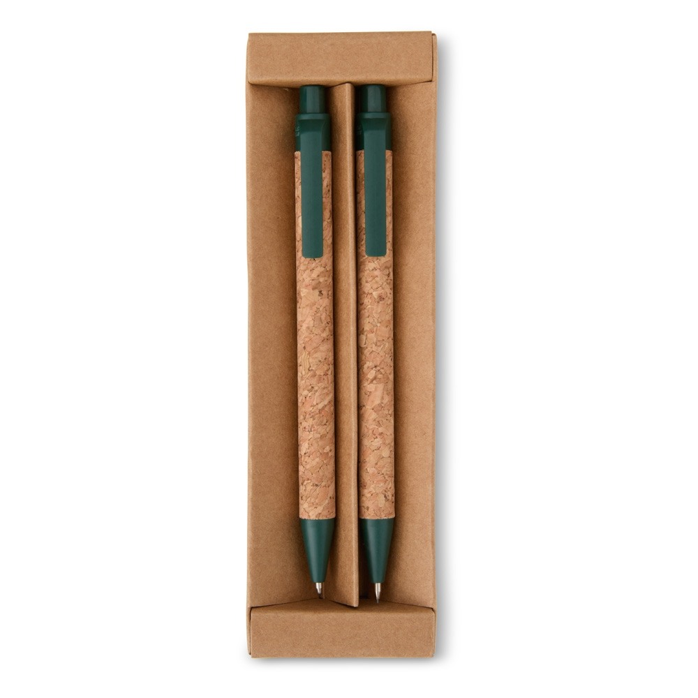 Kit Ecológico Caneta e Lapiseira Cortiça Personalizado Kit Ecológico Caneta e Lapiseira Cortiça Personalizado