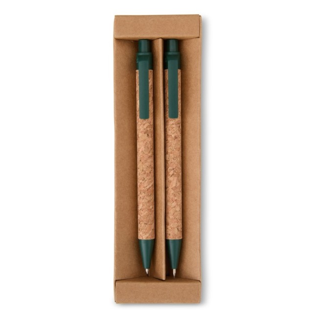 Kit Ecológico Caneta e Lapiseira Cortiça Personalizado Kit Ecológico Caneta e Lapiseira Cortiça Personalizado