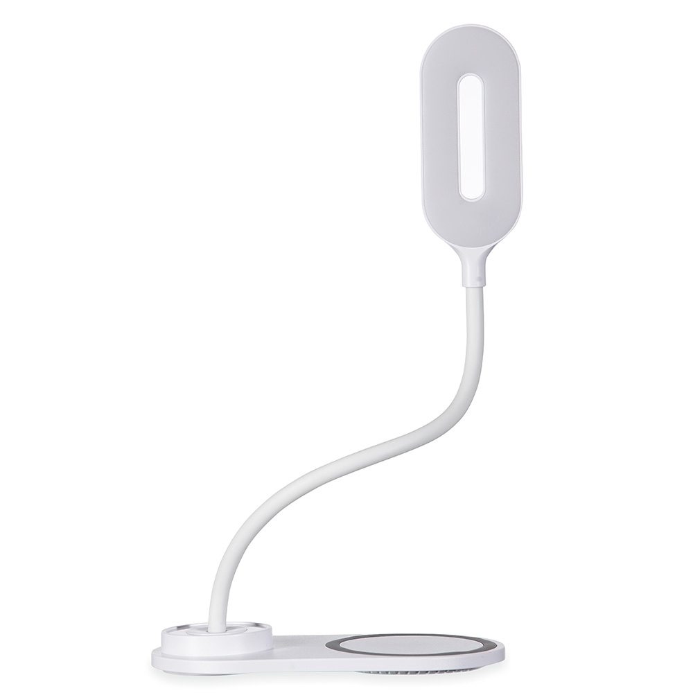 Luminária Plástica Articulável E Carregador De Indução Em Celulares Luminária Plástica Articulável E Carregador De Indução Em Celulares