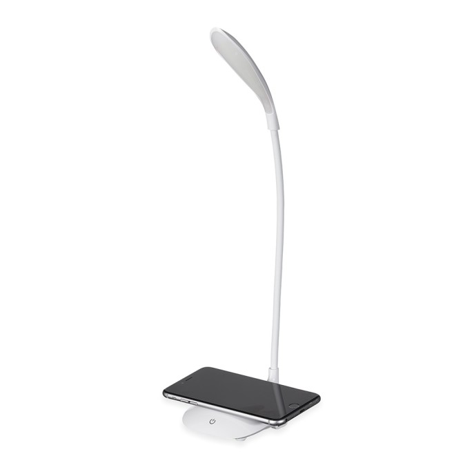 Luminária Plástica Articulável E Carregador De Indução Em Celulares. Luminária Plástica Articulável E Carregador De Indução Em Celulares.