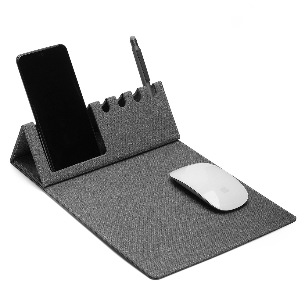 Mouse Pad com Suporte Celular e Canetas Personalizado Mouse Pad com Suporte Celular e Canetas Personalizado