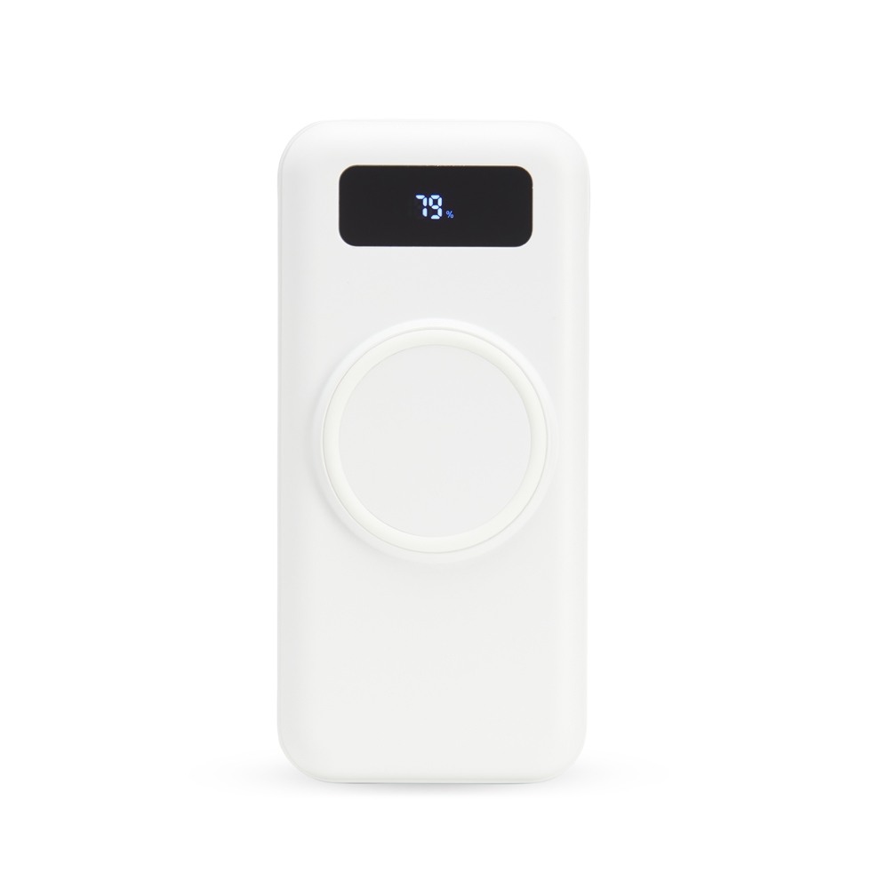 Power Bank 10.000mAh com Carregamento via Indução ou via Cabo Personalizado Power Bank 10.000mAh com Carregamento via Indução ou via Cabo Personalizado