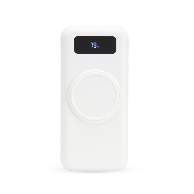 Power Bank 10.000mAh com Carregamento via Indução ou via Cabo Personalizado Power Bank 10.000mAh com Carregamento via Indução ou via Cabo Personalizado