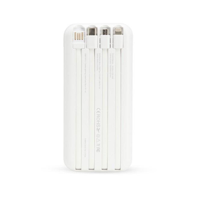 Power Bank 10.000mAh com Carregamento via Indução ou via Cabo Personalizado Power Bank 10.000mAh com Carregamento via Indução ou via Cabo Personalizado