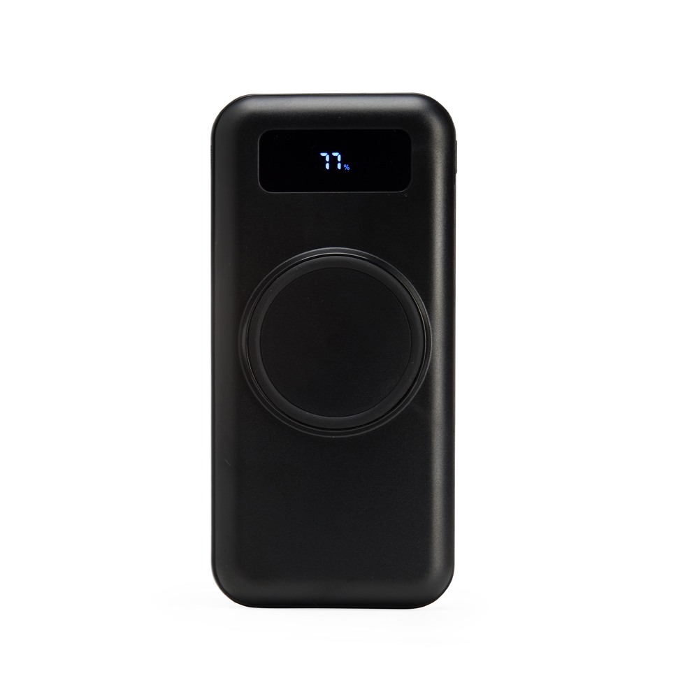 Power Bank 10.000mAh com Carregamento via Indução ou via Cabo Personalizado Power Bank 10.000mAh com Carregamento via Indução ou via Cabo Personalizado