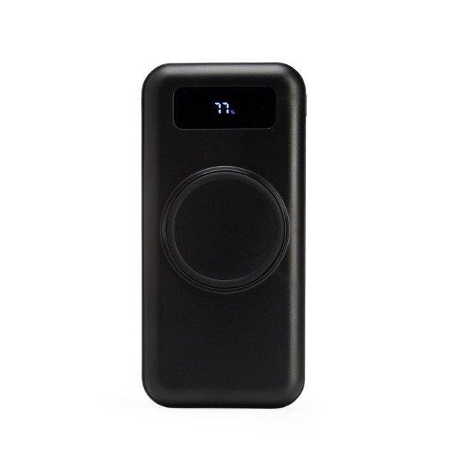 Power Bank 10.000mAh com Carregamento via Indução ou via Cabo Personalizado Power Bank 10.000mAh com Carregamento via Indução ou via Cabo Personalizado