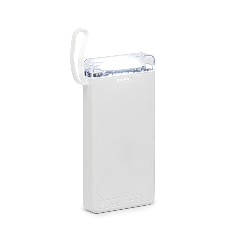 Power Bank 10.000mAh com Lanterna e Multissaídas Personalizado Power Bank 10.000mAh com Lanterna e Multissaídas Personalizado