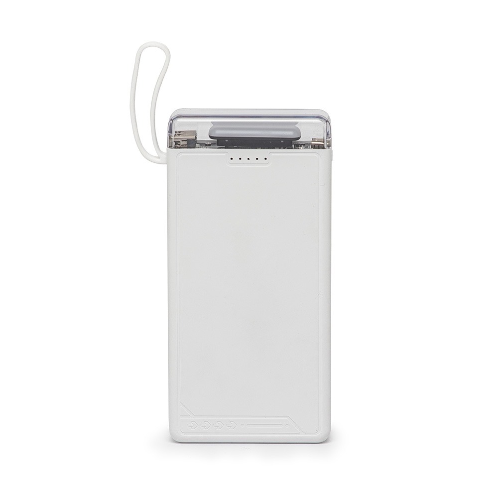 Power Bank 10.000mAh com Lanterna e Multissaídas Personalizado Power Bank 10.000mAh com Lanterna e Multissaídas Personalizado