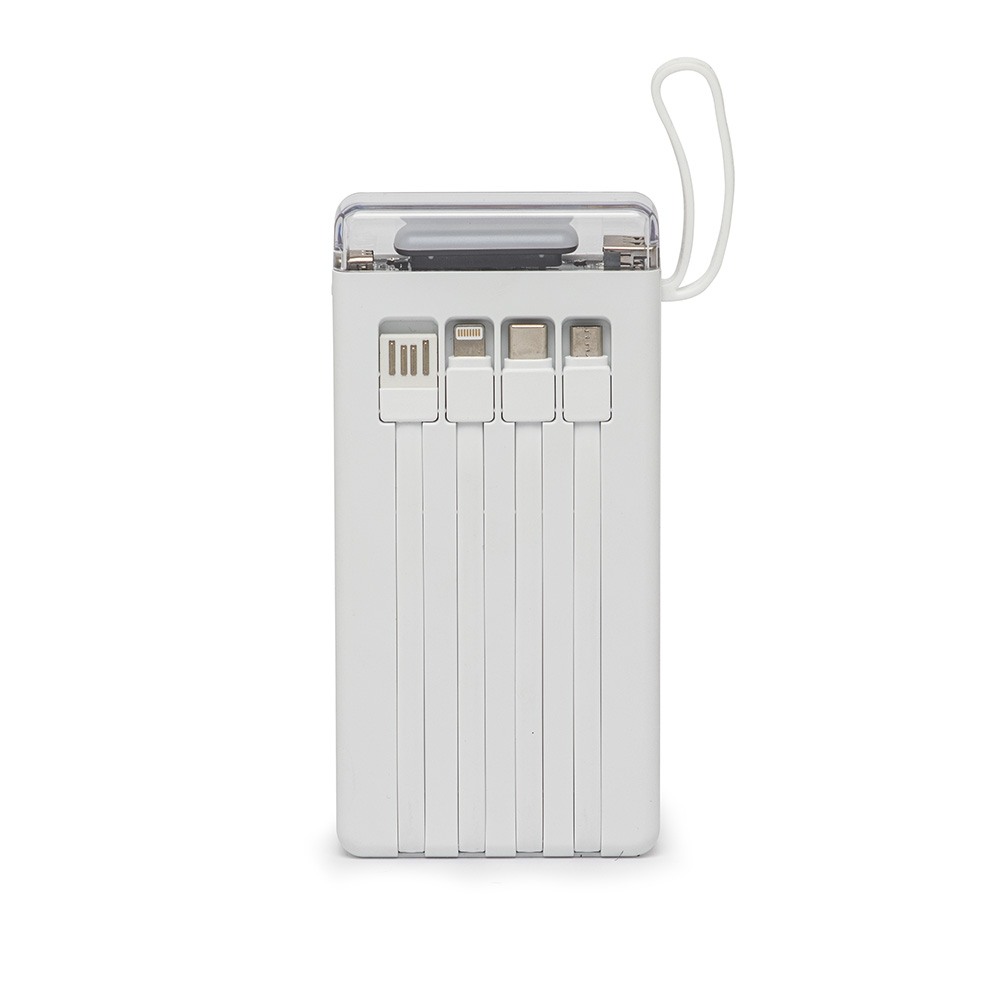 Power Bank 10.000mAh com Lanterna e Multissaídas Personalizado Power Bank 10.000mAh com Lanterna e Multissaídas Personalizado