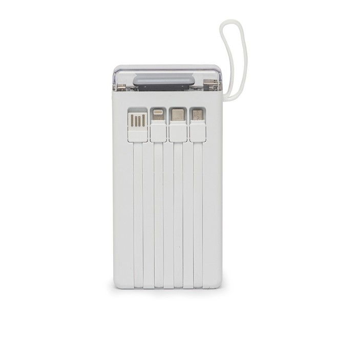 Power Bank 10.000mAh com Lanterna e Multissaídas Personalizado Power Bank 10.000mAh com Lanterna e Multissaídas Personalizado