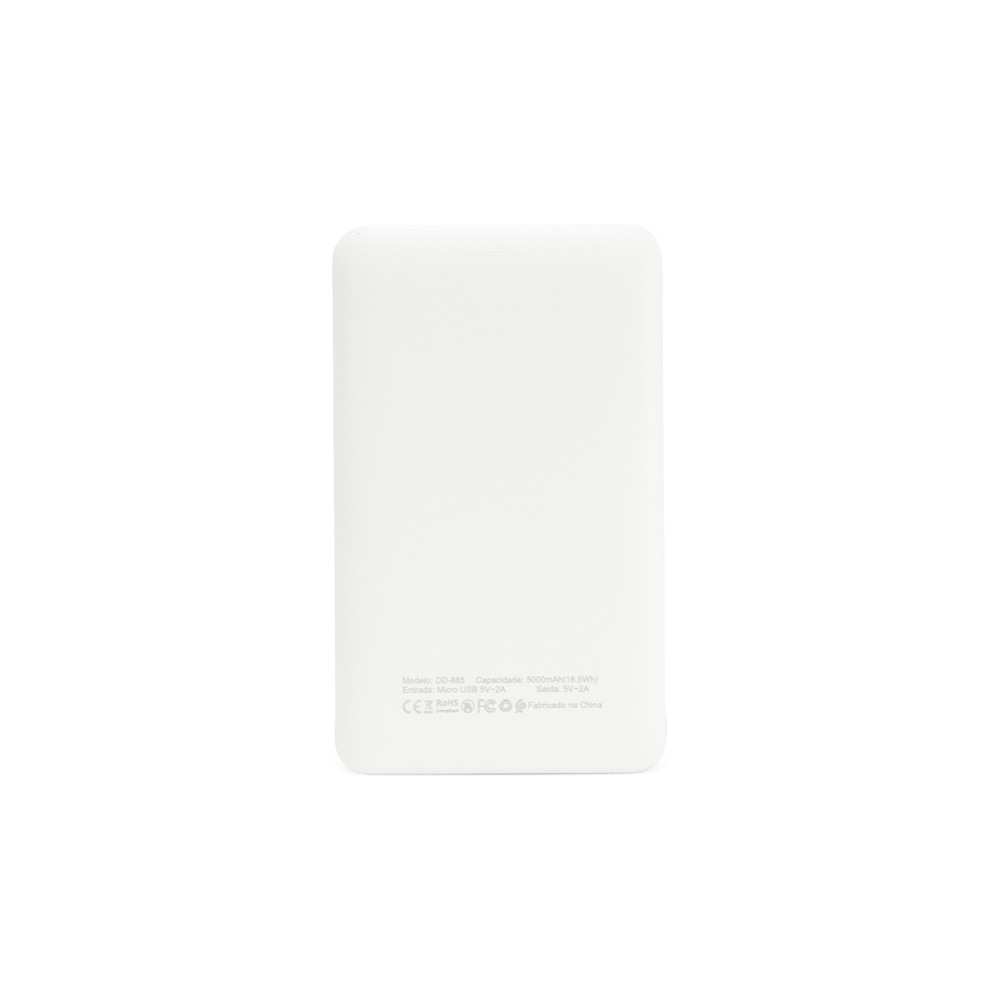 Power Bank 5.000mAh com Indicador LED Personalizado Power Bank 5.000mAh com Indicador LED Personalizado
