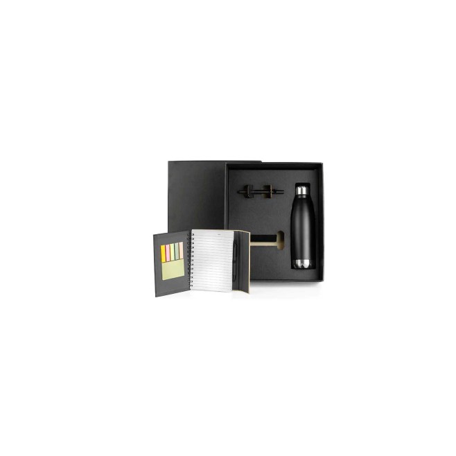 Kit Garrafa, Caderno E Caneta Personalizado com Logo Kit Garrafa, Caderno E Caneta Personalizado com Logo