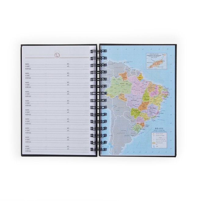 Agenda 2025 Emborrachada com Logo Personalizado Agenda 2025 Emborrachada com Logo Personalizado