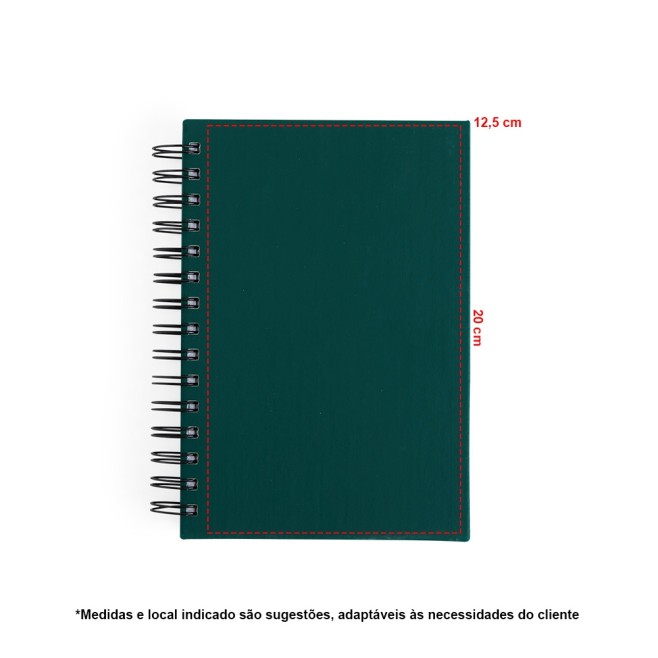 Agenda 2025 Emborrachada com Logo Personalizado Agenda 2025 Emborrachada com Logo Personalizado