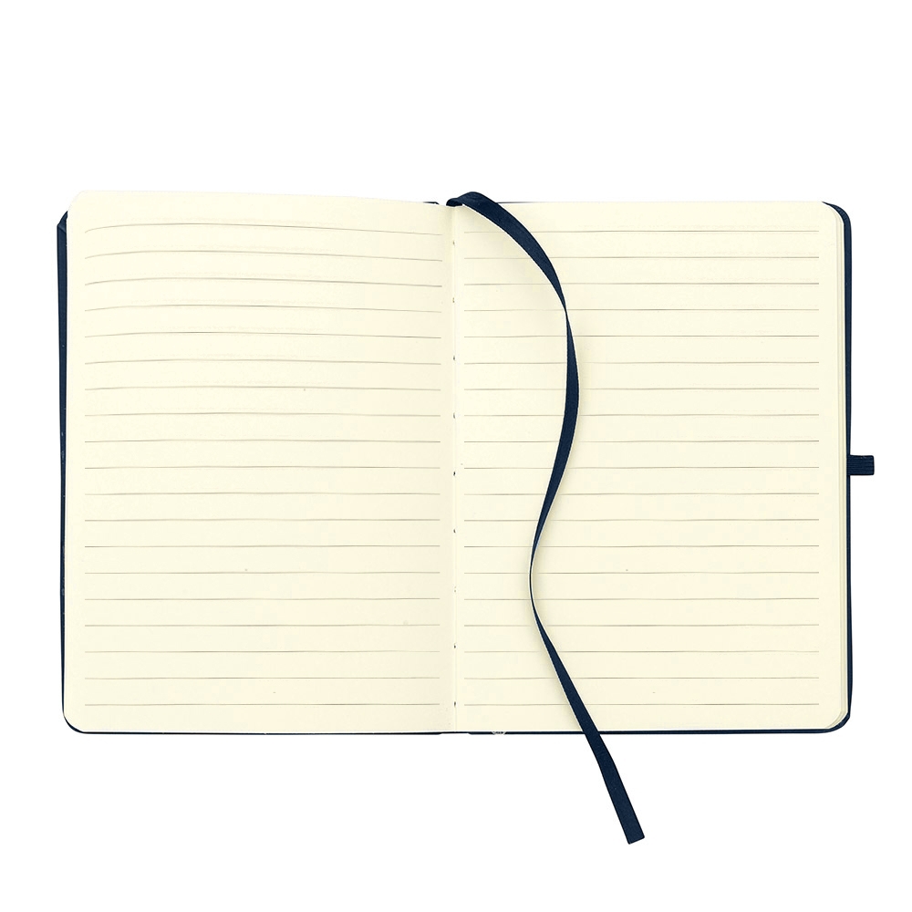 Caderneta Tipo Moleskine com Pauta Com Porta Caneta Personalizada