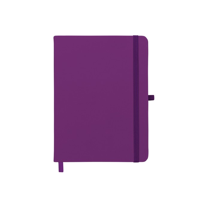 Caderneta Tipo Moleskine Sem Pauta Com Porta Caneta Personalizada
