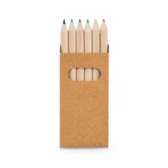 Caixa Com 6 Mini Lápis De Cor Personalizado