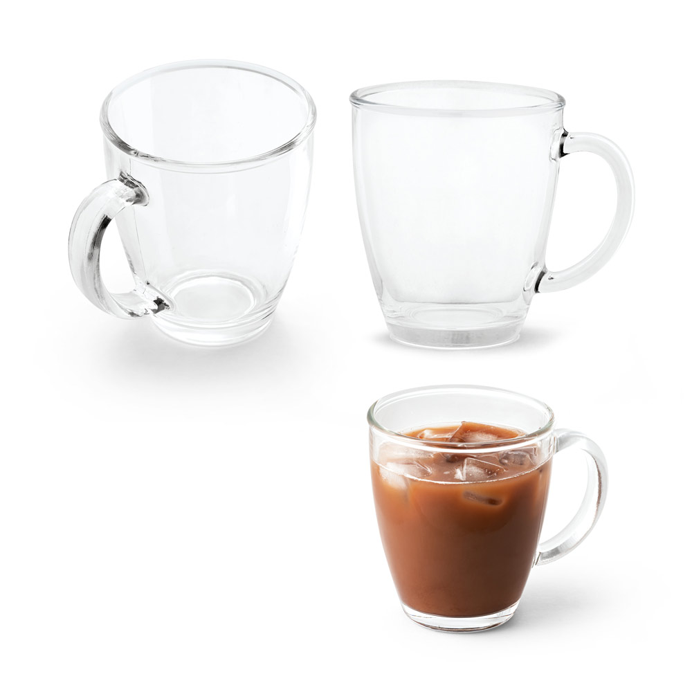 Caneca 390Ml Em Vidro Personalizada Caneca 390Ml Em Vidro Personalizada