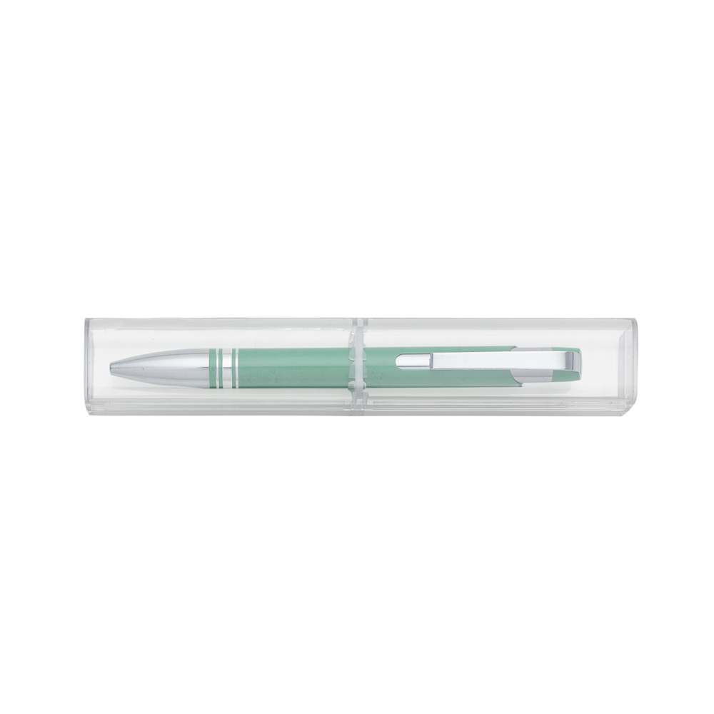 Caneta Semimetal Com Tubo Personalizada