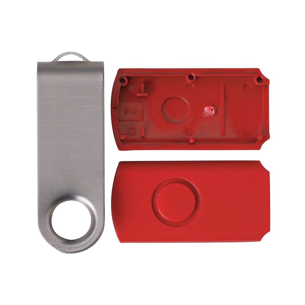 Carcaça Pen Drive Giratório Escovado Personalizada Carcaça Pen Drive Giratório Escovado Personalizada