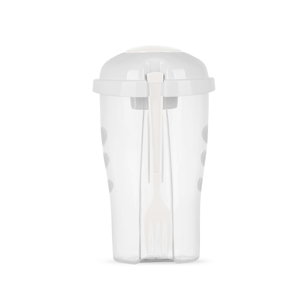 Copo Salada Com Garfo E Suporte Para Molho Personalizado Copo Salada Com Garfo E Suporte Para Molho Personalizado