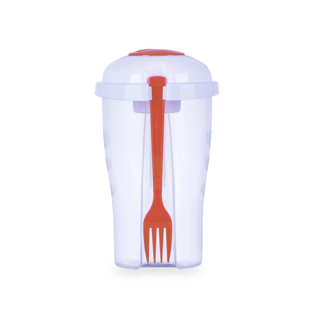 Copo Salada Com Garfo E Suporte Para Molho Personalizado Copo Salada Com Garfo E Suporte Para Molho Personalizado