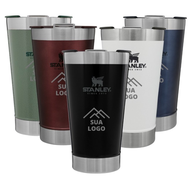 Copo Térmico Stanley Original com Tampa 473ml Personalizado Copo Térmico Stanley Original com Tampa 473ml Personalizado