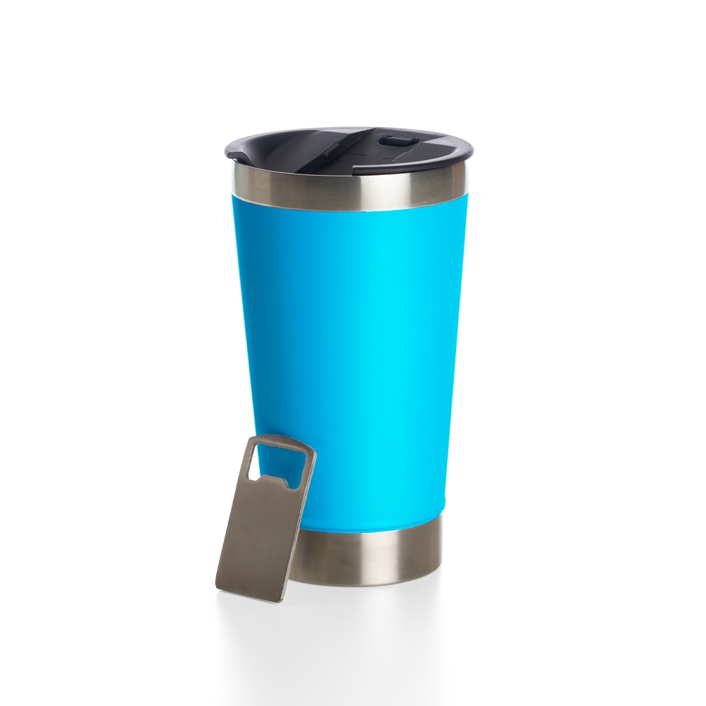 Copo Térmico 500Ml Com Abridor Para Brinde Copo Térmico 500Ml Com Abridor Para Brinde