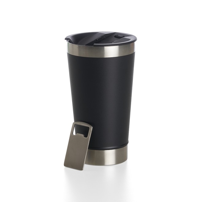 Copo Térmico 500Ml Com Abridor Para Brinde Copo Térmico 500Ml Com Abridor Para Brinde