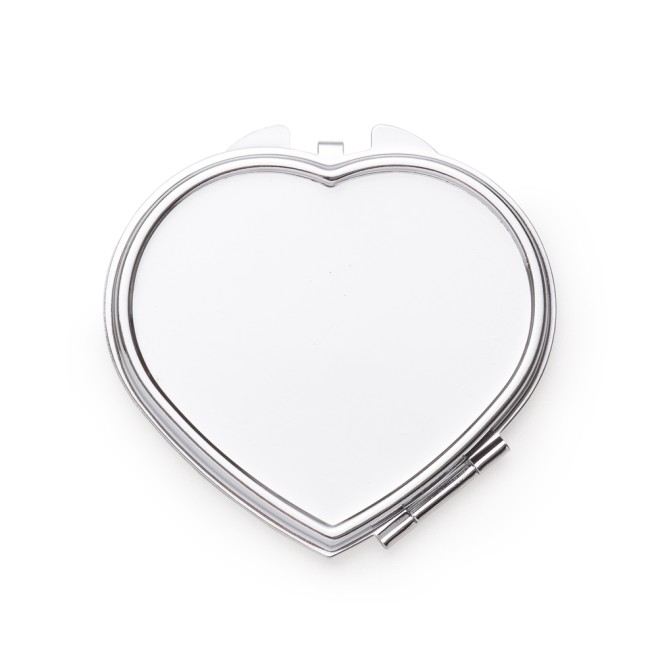Espelho Metal Coração Com Aumento Personalizado Espelho Metal Coração Com Aumento Personalizado