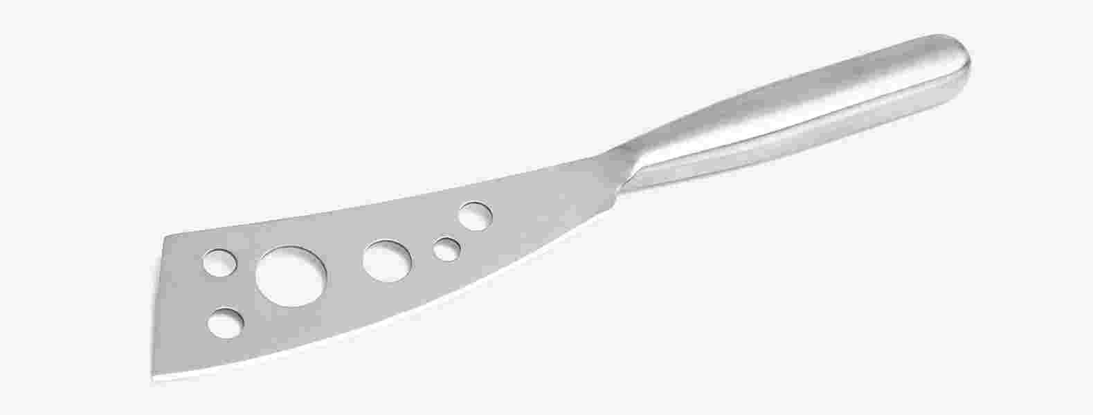 Faca Em Aço Inox Escovado Tamanho 5" Com 6 Furos Personalizada 