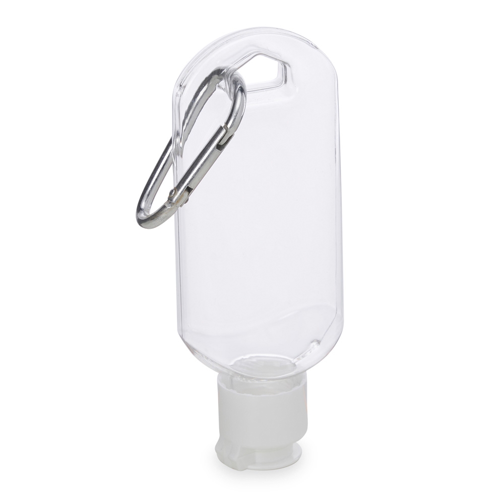 Frasco Plástico 55Ml Com Mosquetão Personalizado Frasco Plástico 55Ml Com Mosquetão Personalizado