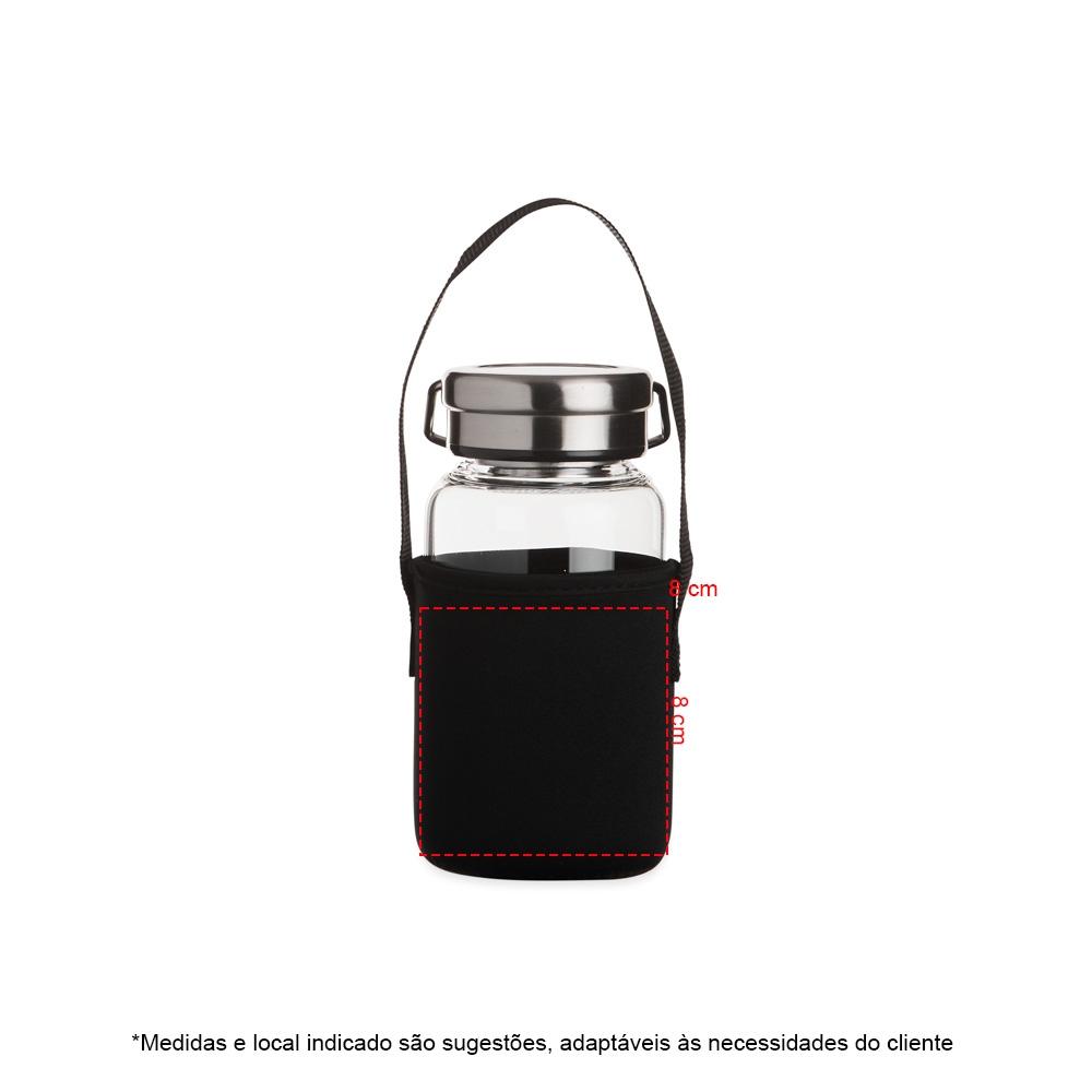 Garrafa de Vidro 650ml Personalizada
