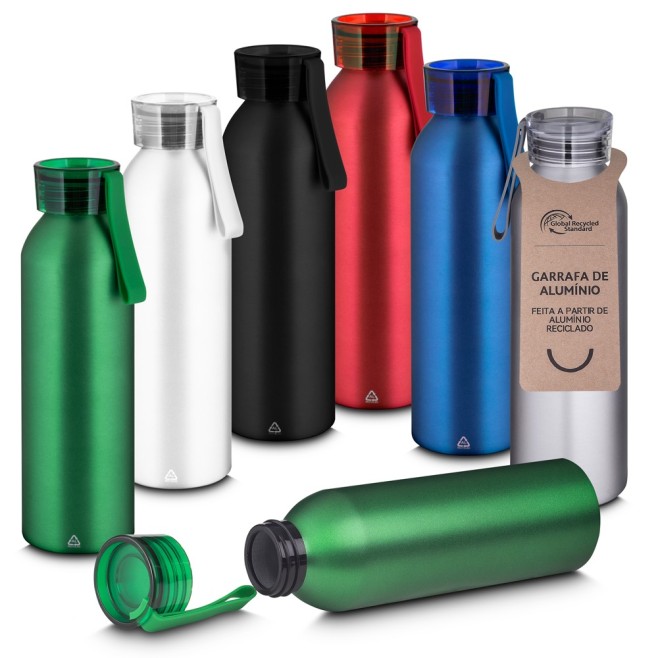 Garrafa em Alumínio de 600ml Personalizada Garrafa em Alumínio de 600ml Personalizada