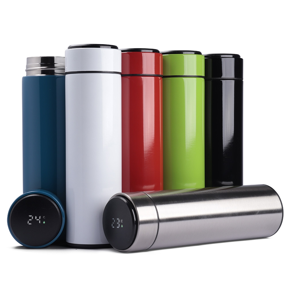 Garrafa Inox 500 Ml Com Display Led Personalizada Garrafa Inox 500 Ml Com Display Led Personalizada