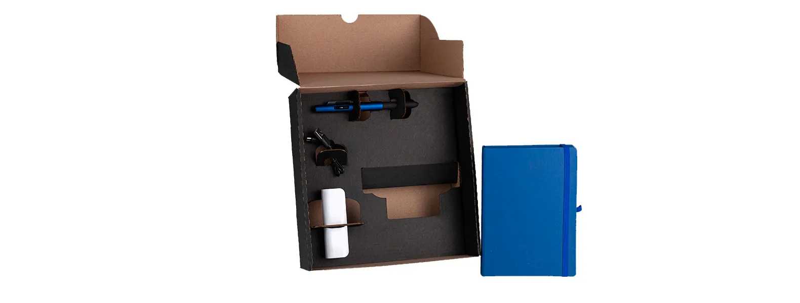 Kit Caderneta, Caneta e Carregador Personalizado 