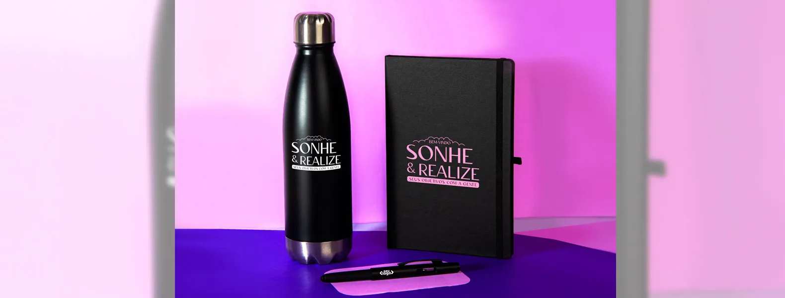 Kit Caderno Com Acessórios para Brindes