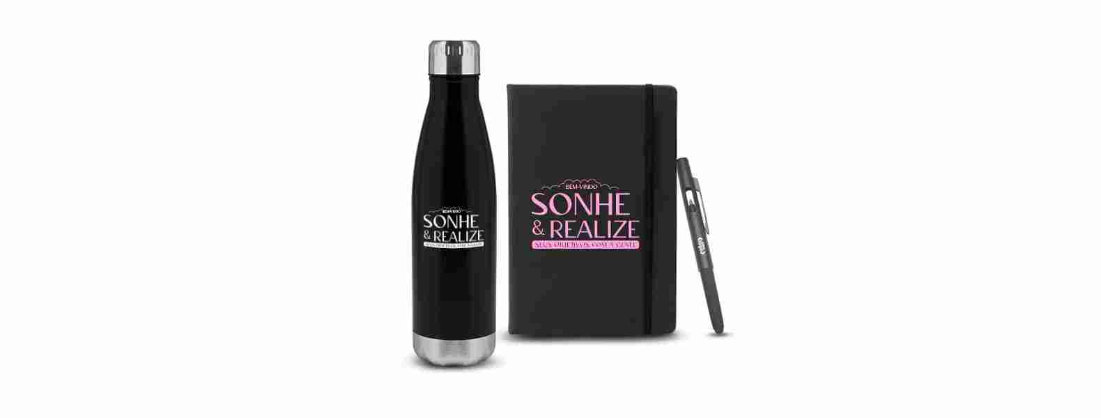 Kit Caderno Com Acessórios para Brindes