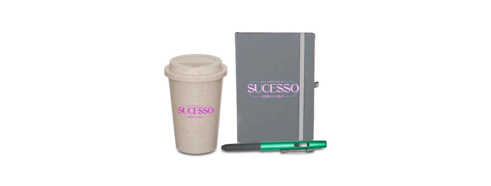 Kit Caderno e Acessórios Promocional para Brindes