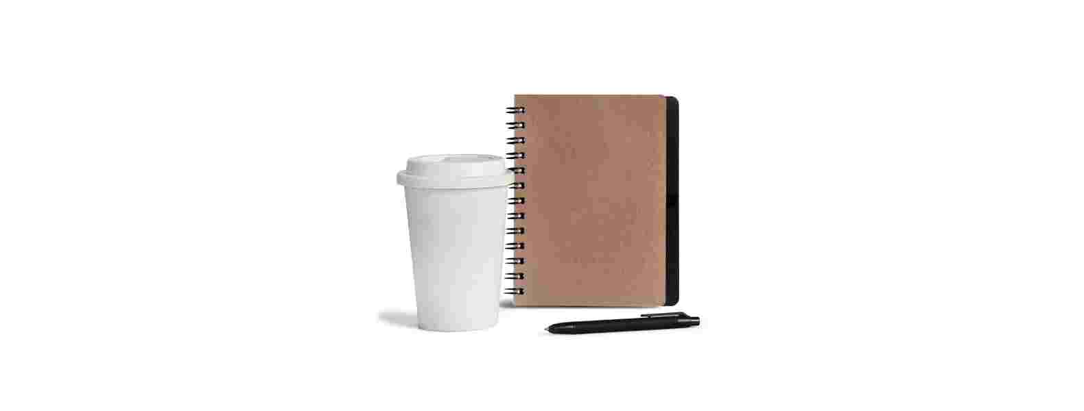 Kit Caderno e Copo c/Tampa Personalizado 