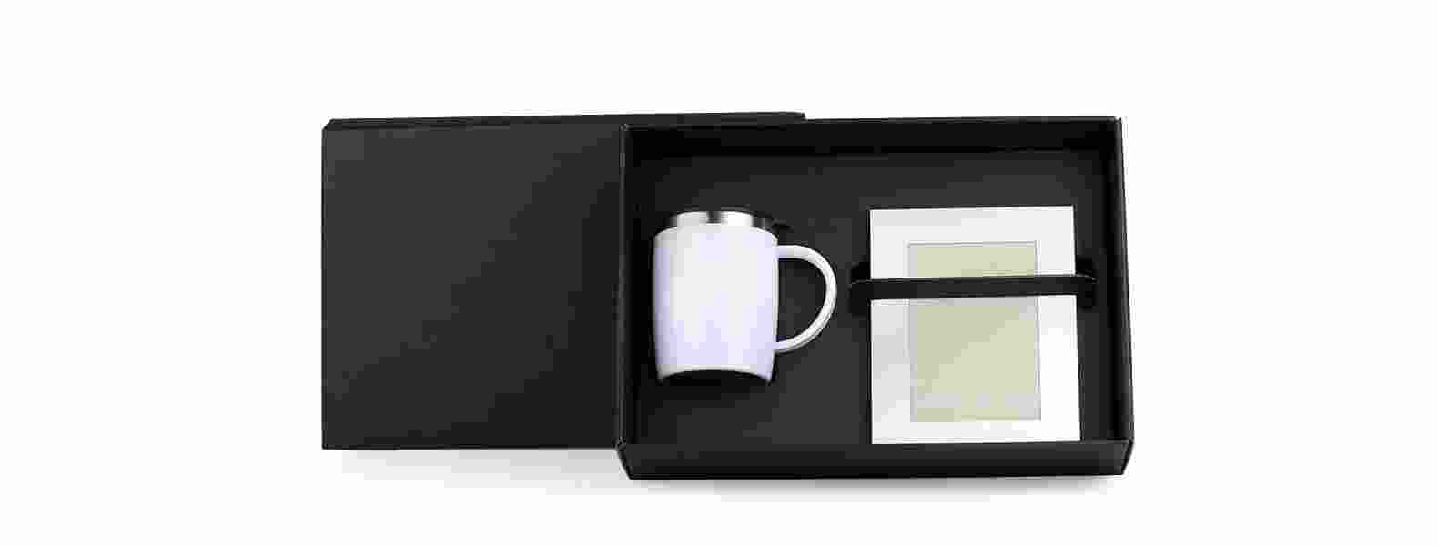 Kit Caneca Em Aço Inox E Porta-Retrato Em Alumínio Personalizado 