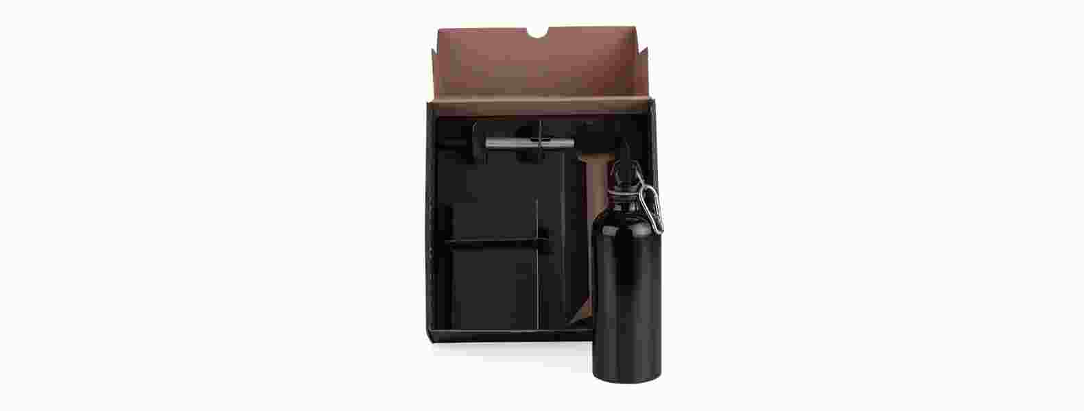 Kit Com Squeeze, Caneta e Bloco Personalizado com Logo