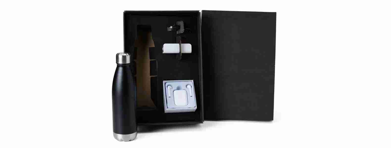 Kit Fone Bluetooth, Carregador E Garrafa Personalizado